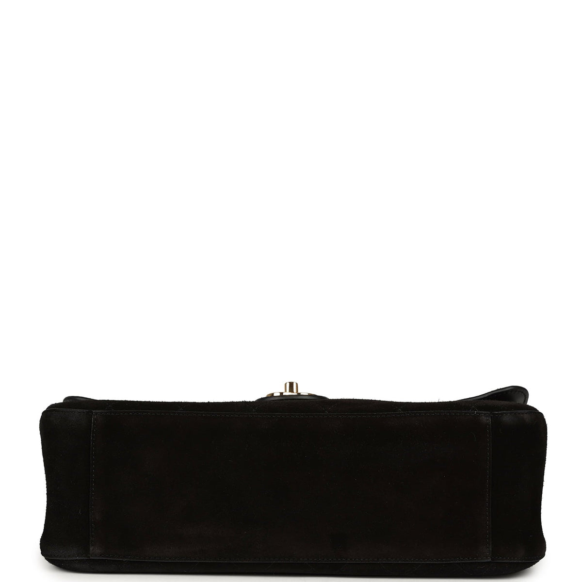 Chanel Maxi "Souplissimo" Small Flap Bag Black Suede Gold Hardware