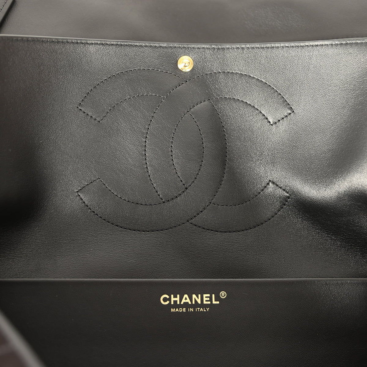 Chanel Maxi "Souplissimo" Small Flap Bag Black Suede Gold Hardware