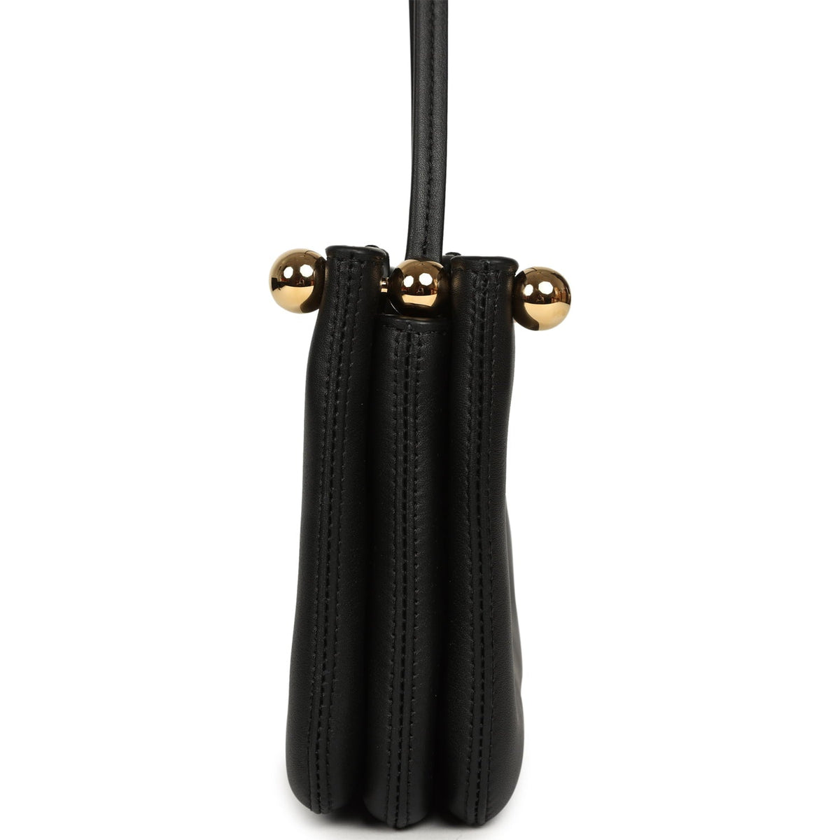 Chanel "Chic Studs" Clutch Bag Black Lambskin Gold Hardware