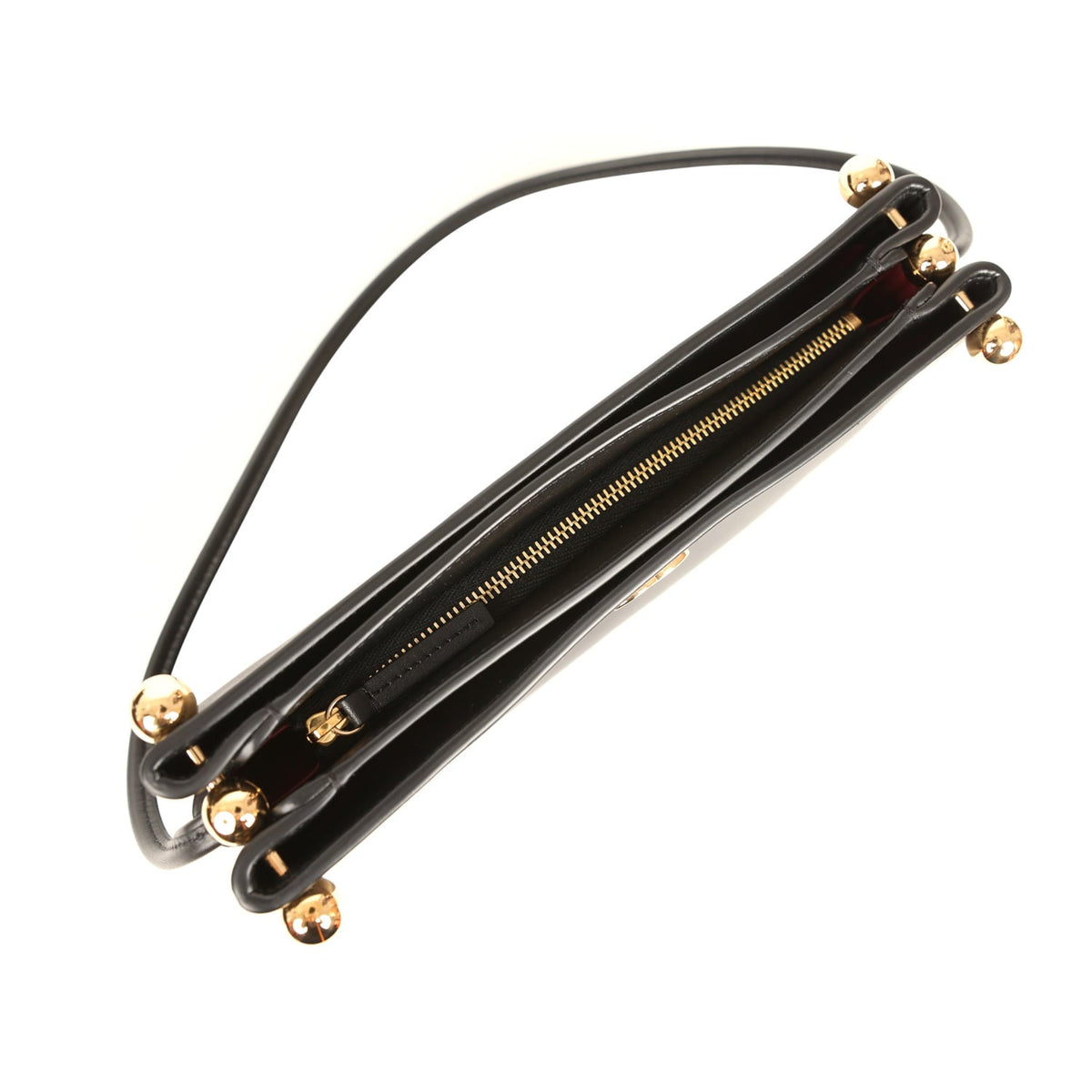 Chanel "Chic Studs" Clutch Bag Black Lambskin Gold Hardware