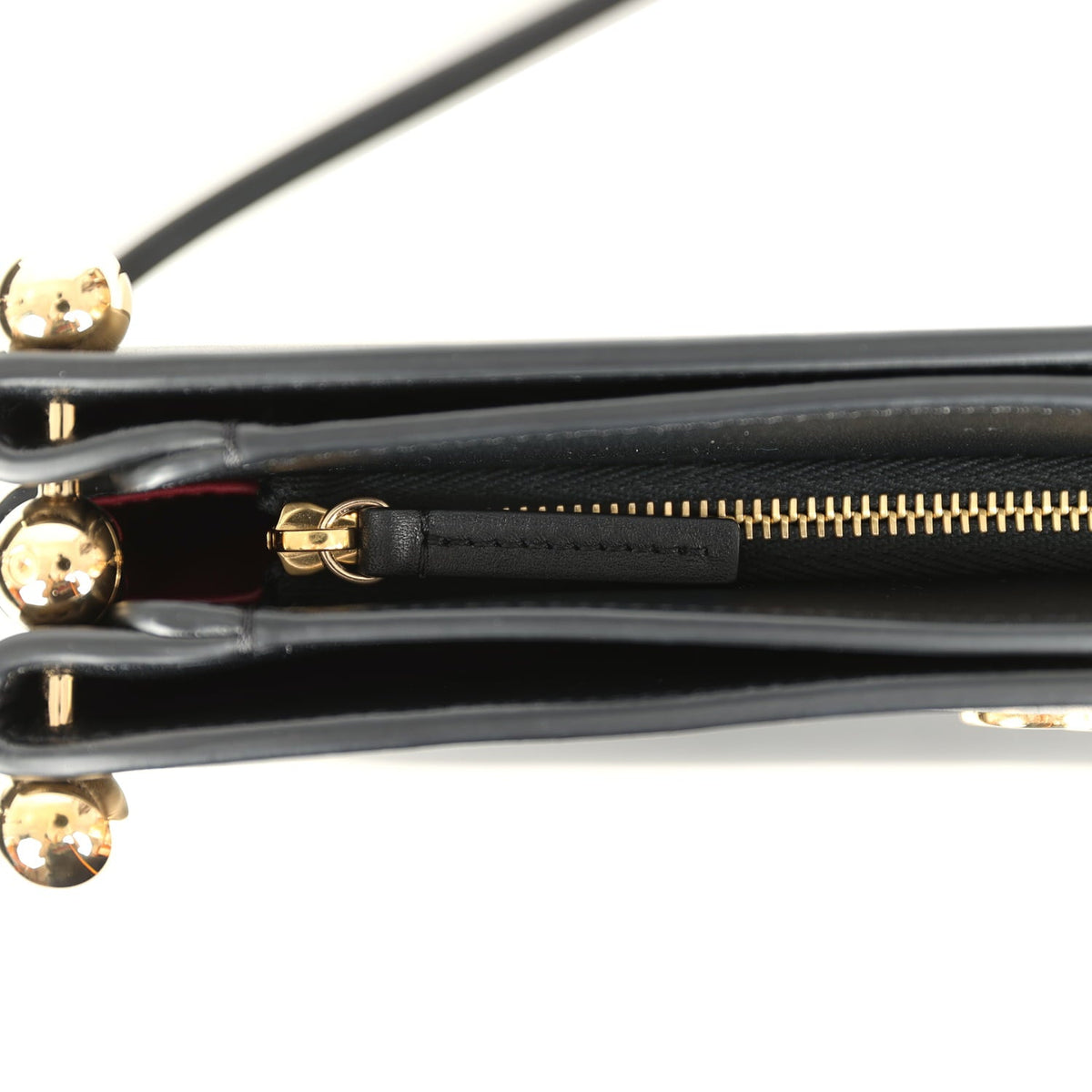 Chanel "Chic Studs" Clutch Bag Black Lambskin Gold Hardware