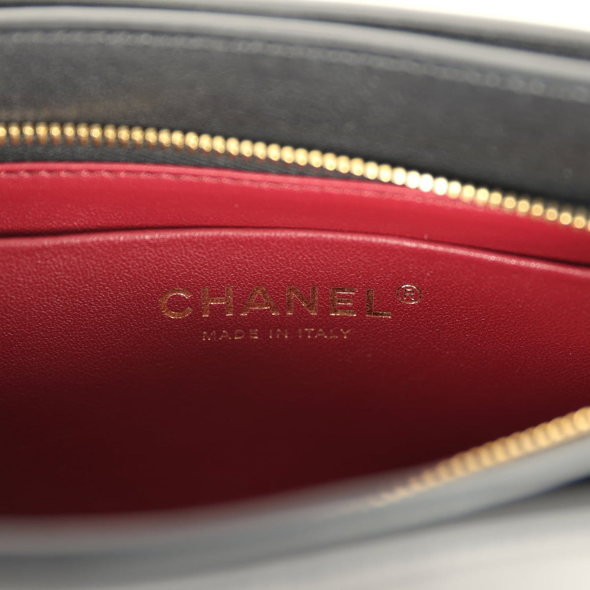 Chanel "Chic Studs" Clutch Bag Black Lambskin Gold Hardware