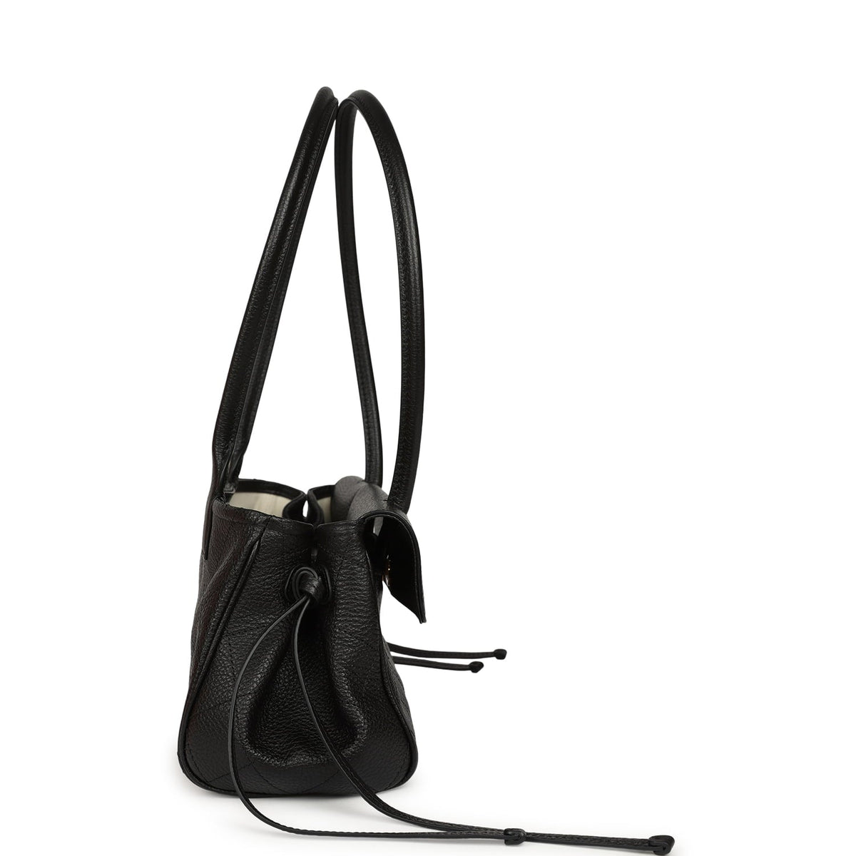 Chanel Small "Urban Essential" East West Shopping Tote Black Caviar Gold Hardware