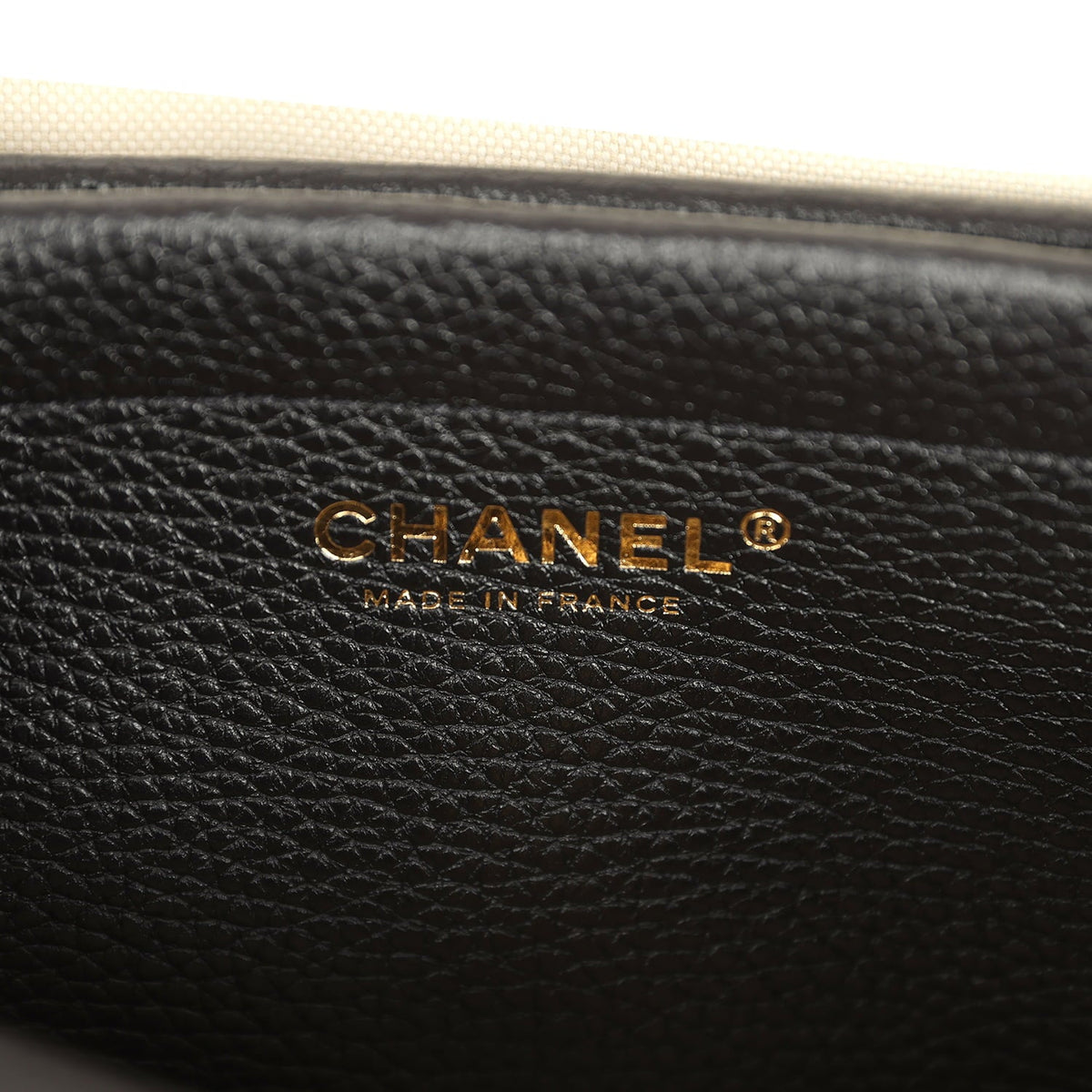 Chanel Small "Urban Essential" East West Shopping Tote Black Caviar Gold Hardware