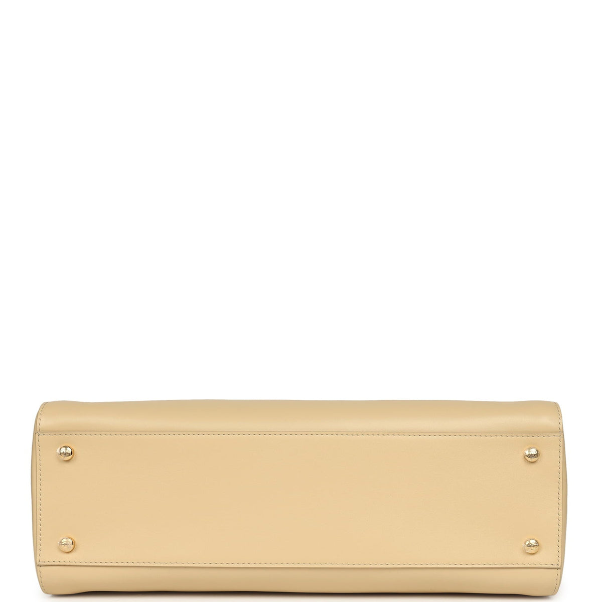Chanel Small Cerf Shopping Bag Beige Calfskin Gold Hardware