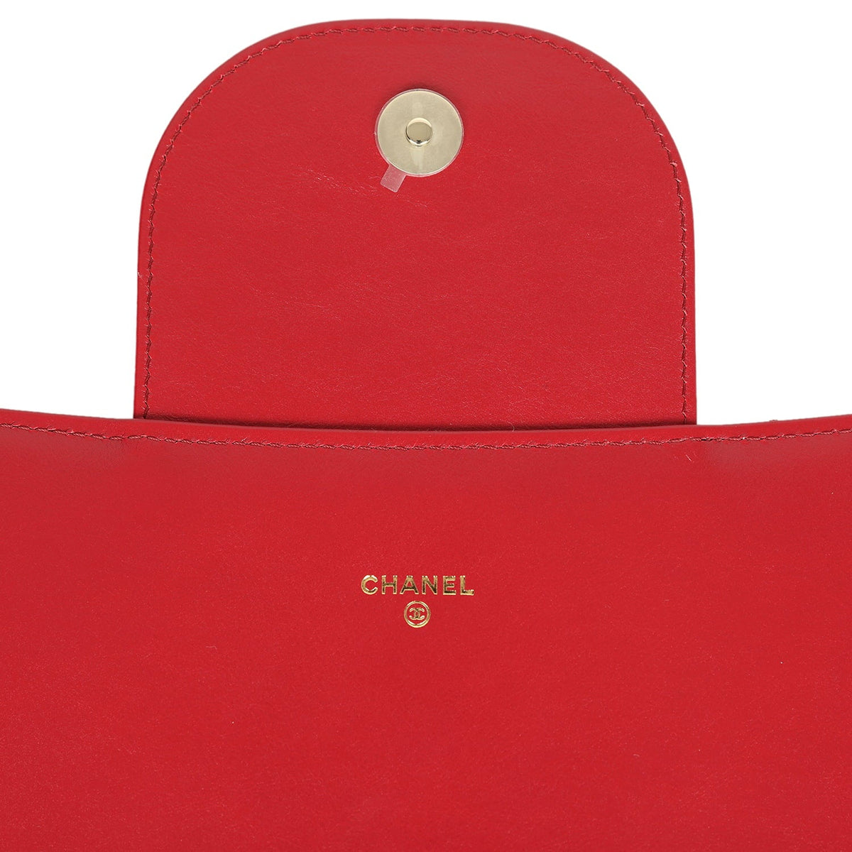 Chanel XXL CC Clutch Red Shiny Crumpled Calfskin Gold Hardware