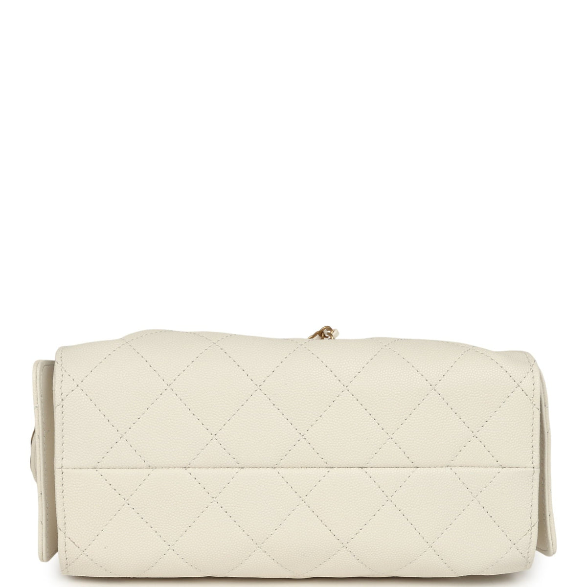 Chanel Mini 25 Hobo Bag White Caviar Antique Gold Hardware