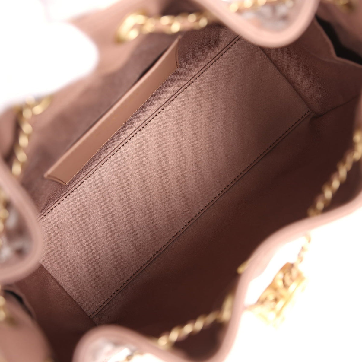 Chanel Mini 25 Hobo Bag Brown Caviar Antique Gold Hardware