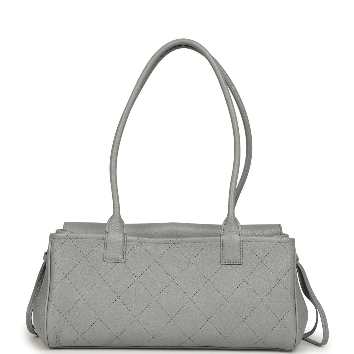 Chanel Small "Urban Essential" East West Shopping Tote Light Grey Caviar Gold Hardware