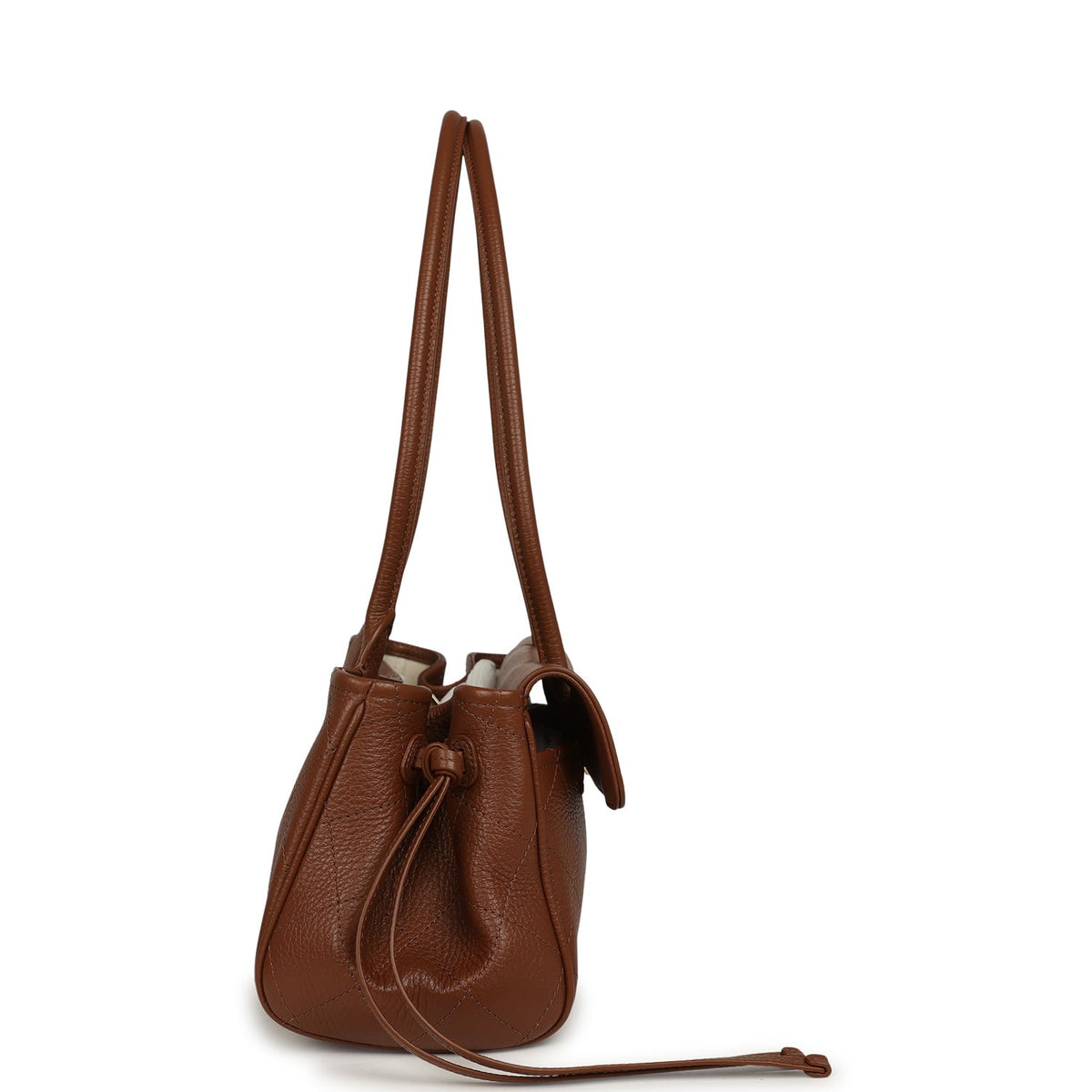 Chanel Small "Urban Essential" East West Shopping Tote Brown Caviar Gold Hardware