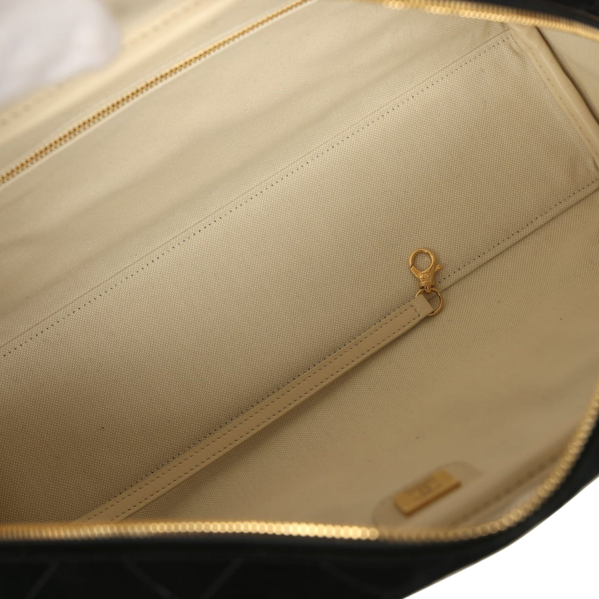 Chanel Large "Perfect Bowling" Bag Black Suede Gold Hardware