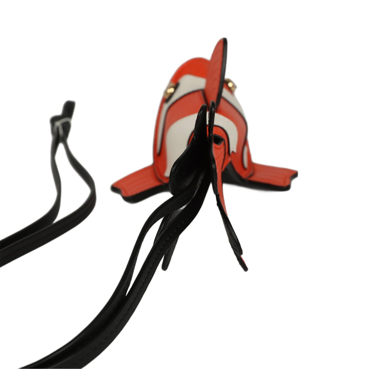 Chanel Coco Beach Mini Clownfish Bag Charm Orange, White, Black Lambskin Gold Hardware