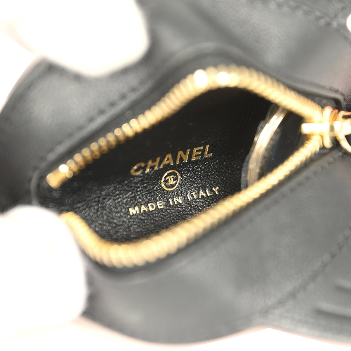 Chanel Coco Beach Mini Clownfish Bag Charm Orange, White, Black Lambskin Gold Hardware