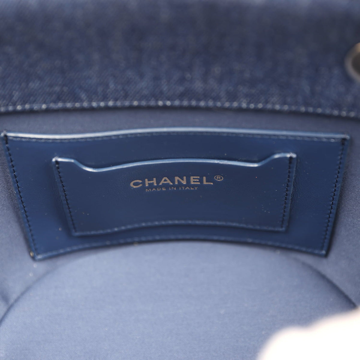 Chanel Small Coco Beach Shopping Tote Bag Bag Beige Raffia and Dark Blue Denim Light Gold Hardware