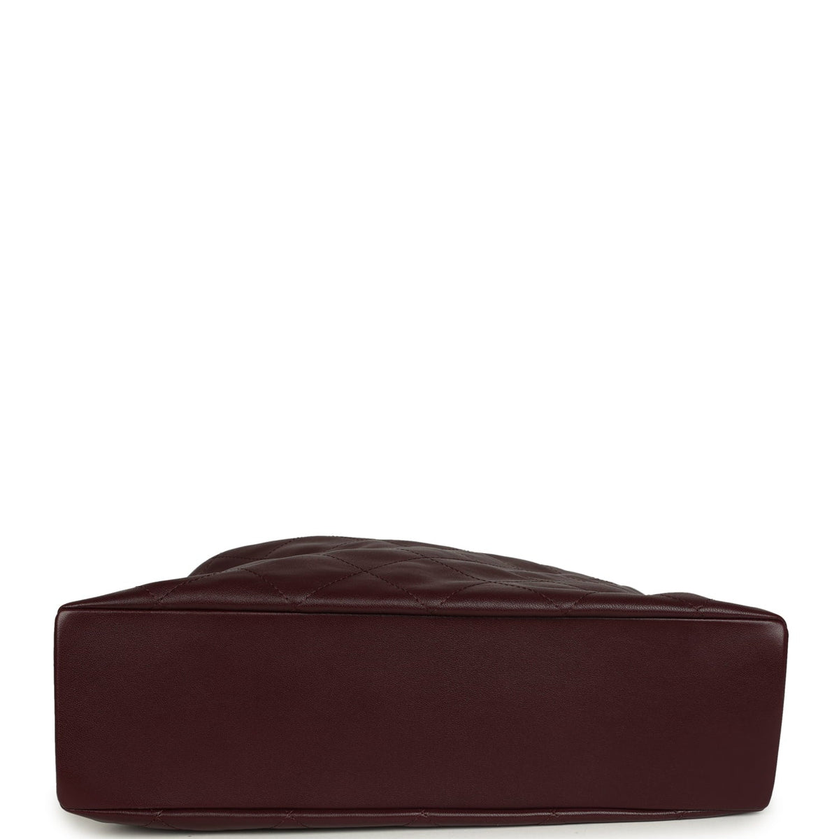 Chanel Maxi Hobo Shoulder Bag Dark Burgundy Lambskin Light Gold Hardware