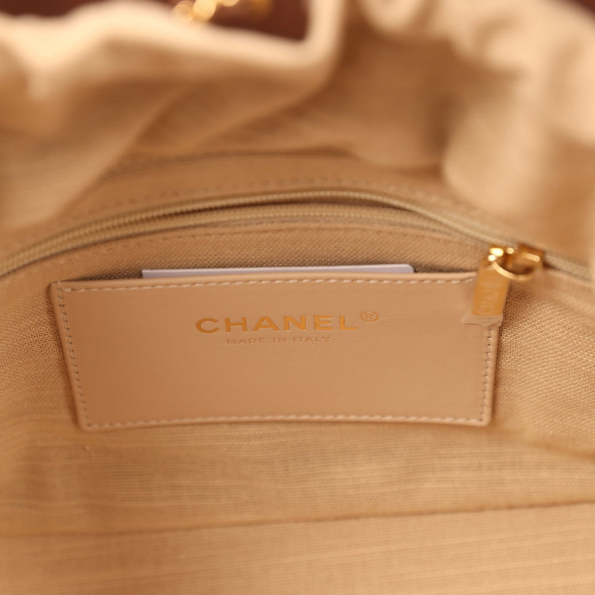 Chanel Daily Trendy Shopping Bag Brown Calfskin Gold Hardware
