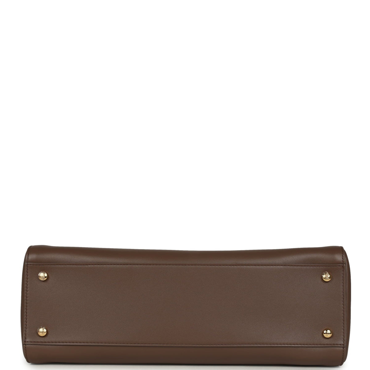 Chanel Small Cerf Shopping Bag Brown Calfskin Gold Hardware