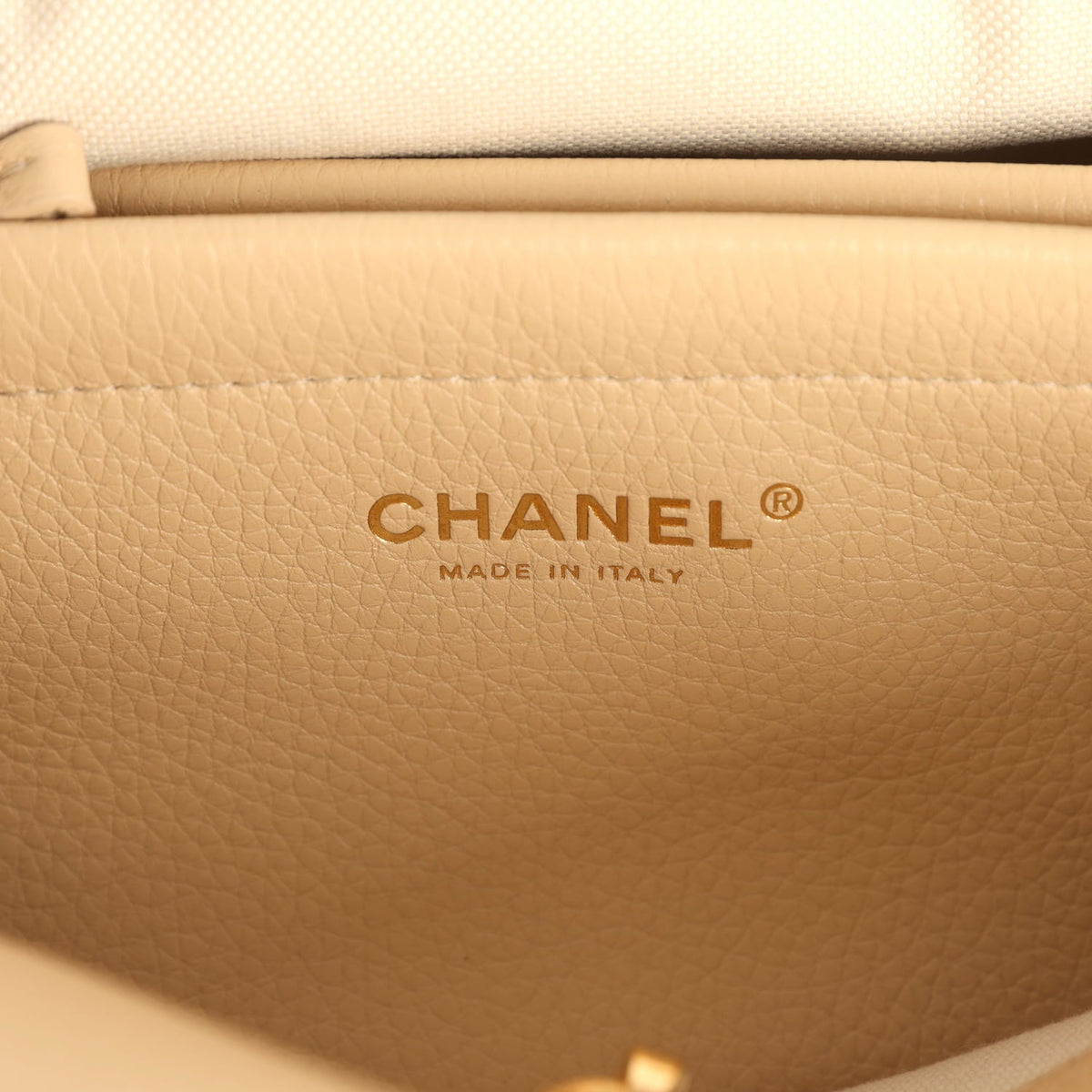 Chanel Small "Urban Essential" East West Shopping Tote Light Beige Caviar Gold Hardware