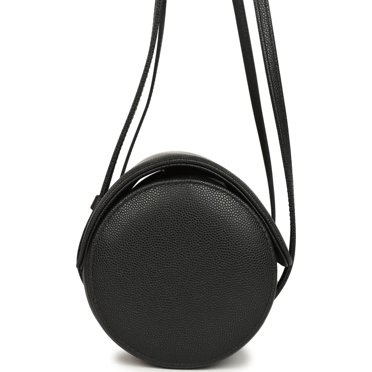 Chanel Preppy Coco Bowling Bag Black Shiny Caviar Brushed Gold Hardware