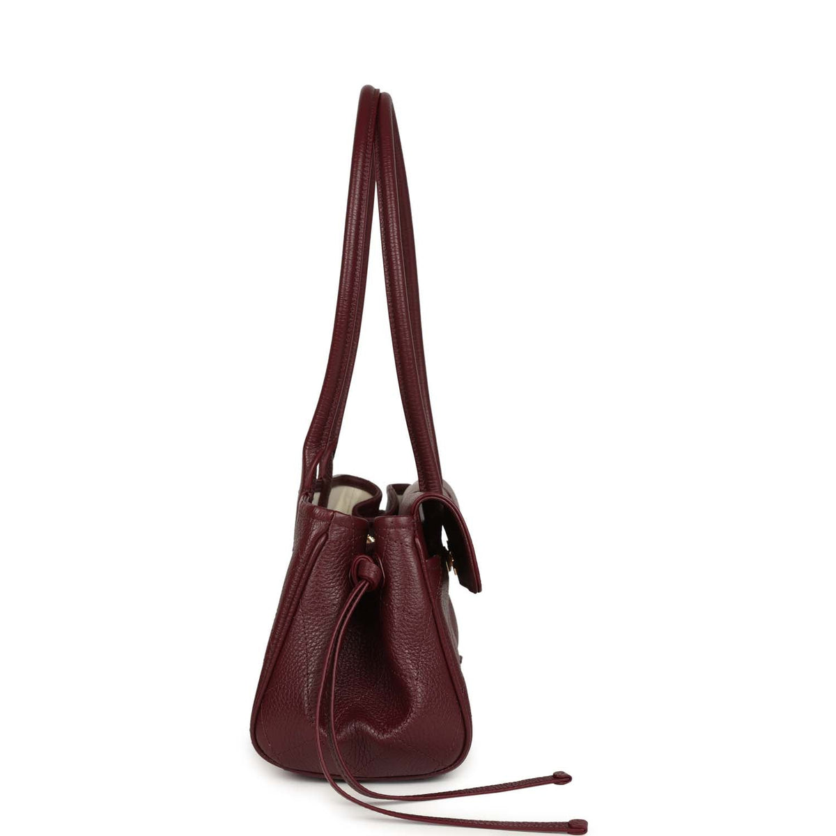Chanel Small "Urban Essential" East West Shopping Tote Dark Burgundy Caviar Gold Hardware