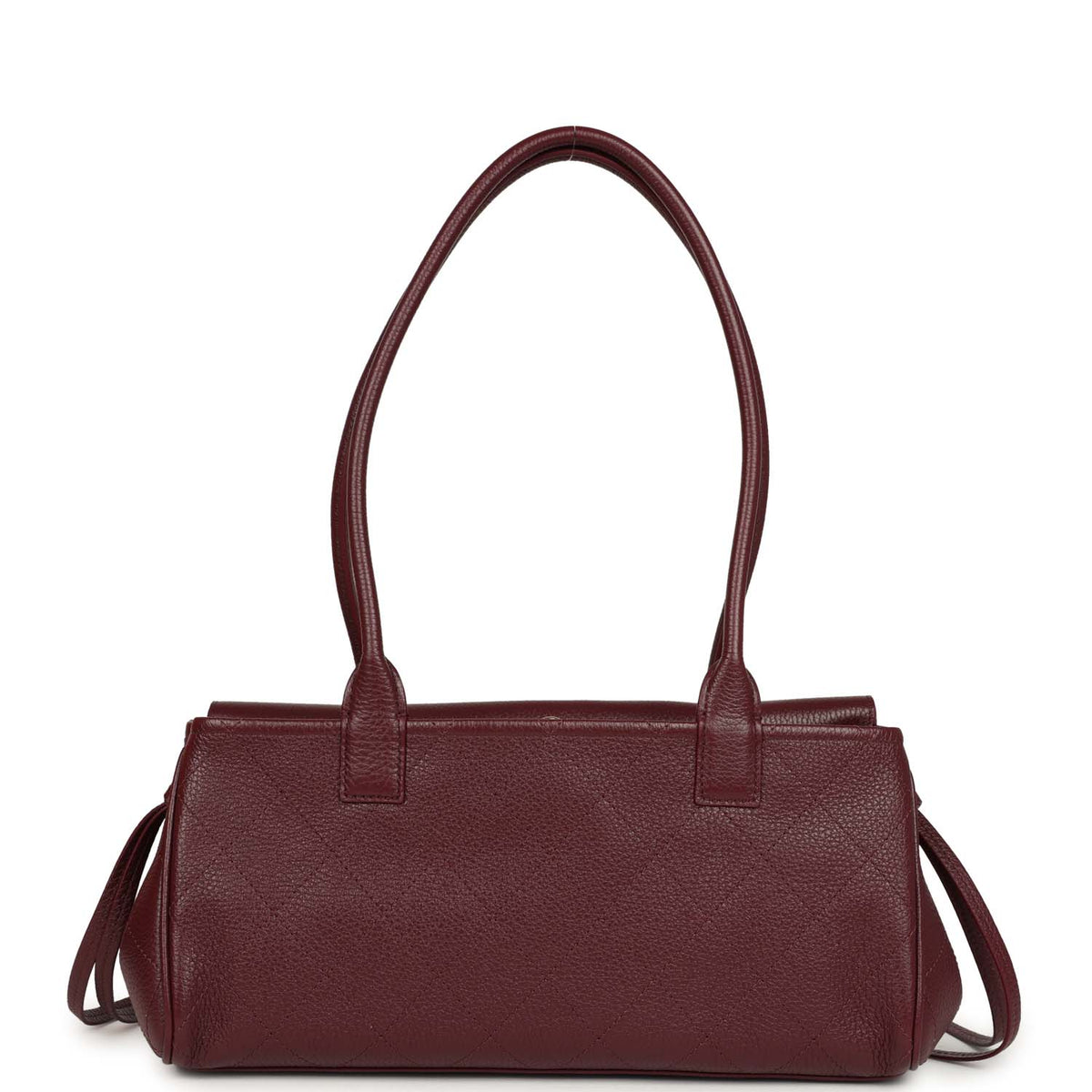 Chanel Small "Urban Essential" East West Shopping Tote Dark Burgundy Caviar Gold Hardware