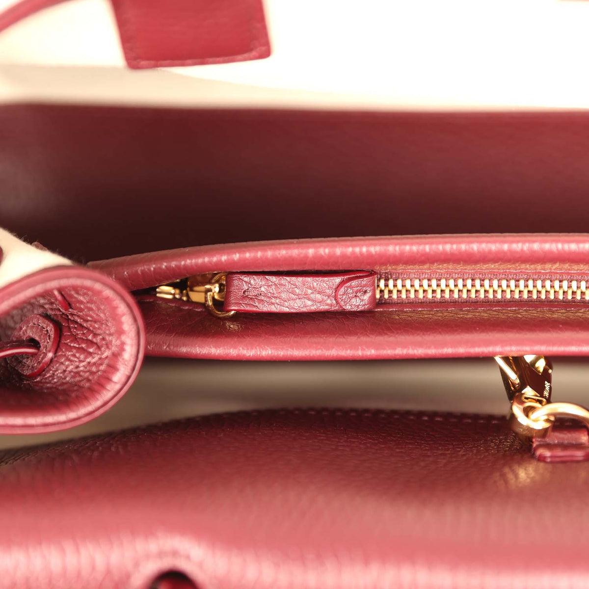 Chanel Small "Urban Essential" East West Shopping Tote Dark Burgundy Caviar Gold Hardware