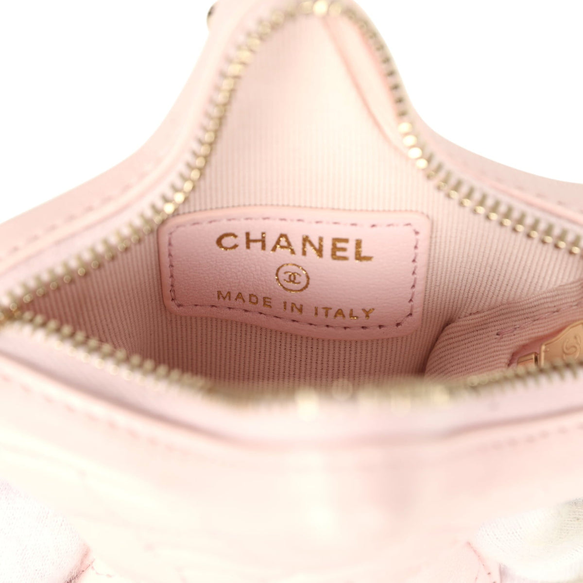 Chanel Star Charm Light Pink Lambskin Gold Hardware