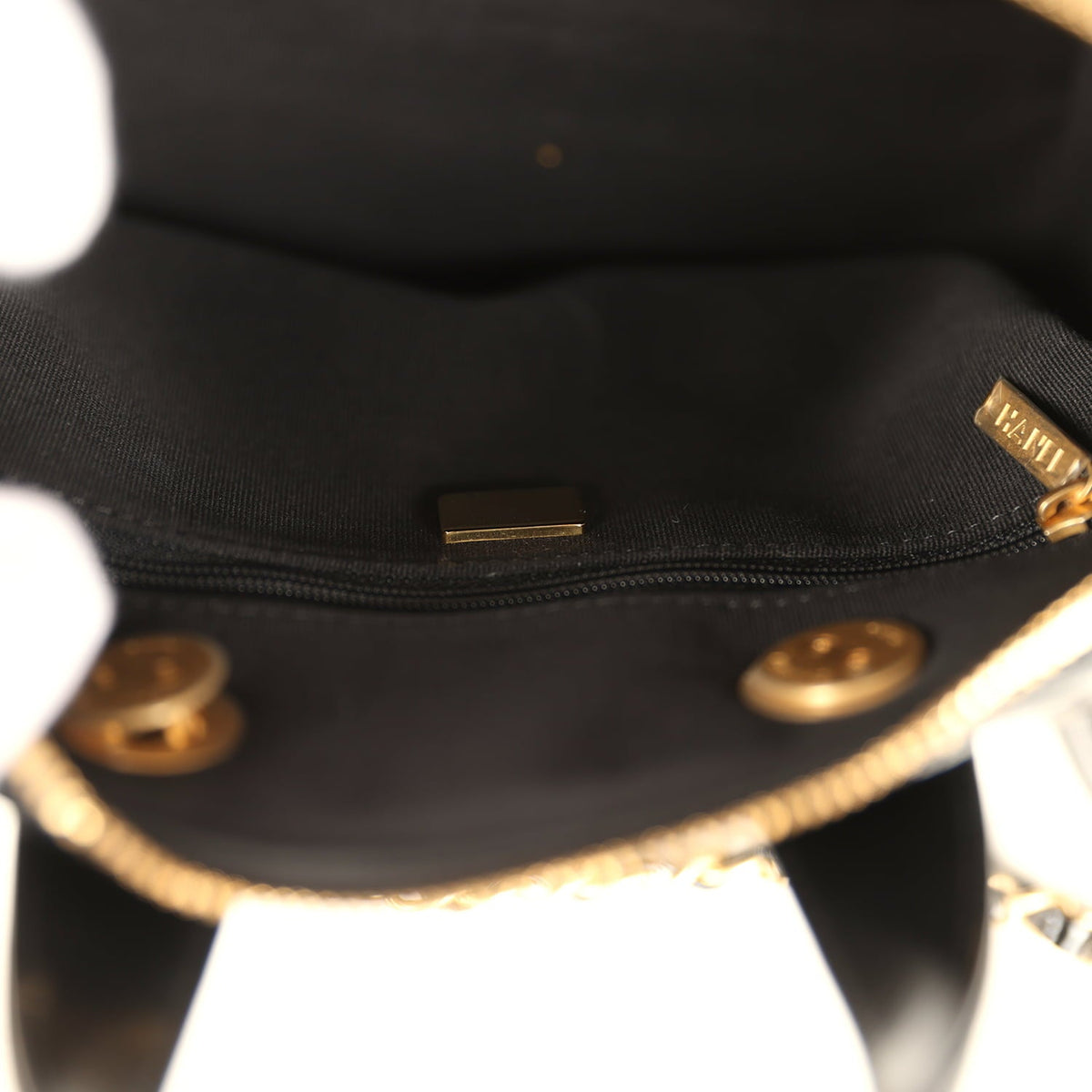 Pre-owned Chanel "CC Travel" Bowling Bag Black Shiny Crumped Calfskin Antique Gold Hardware