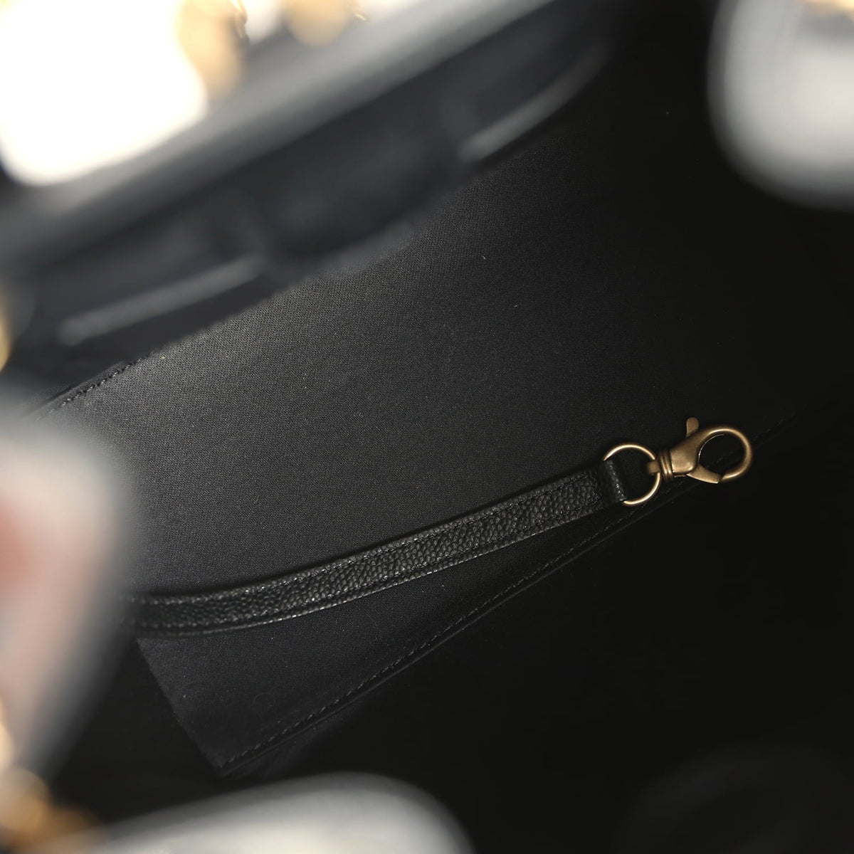 Pre-owned Chanel Small 25 Hobo Backpack Black Caviar Antique Gold Hardware