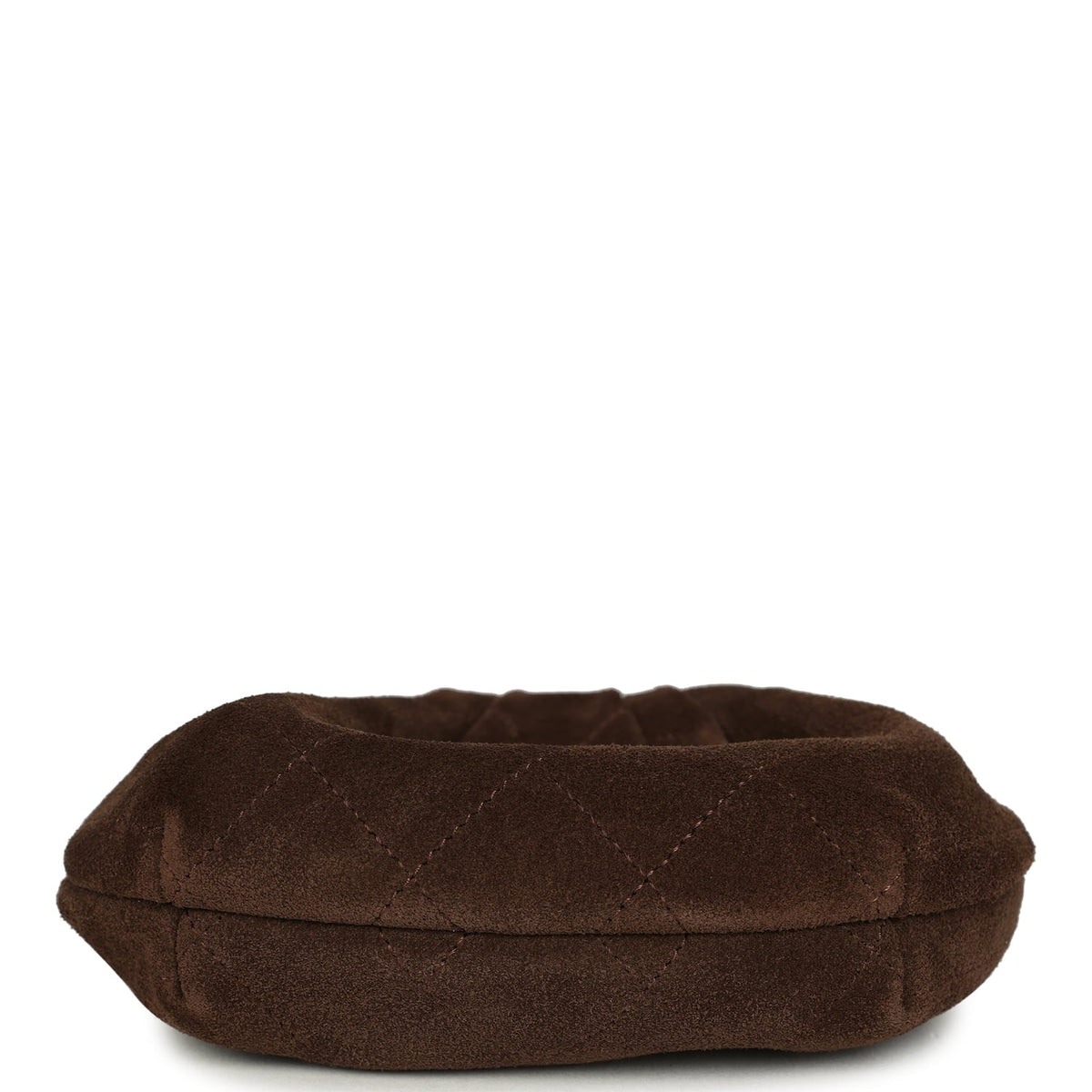 Chanel Mini Pouch Dark Brown Suede Tortoiseshell Hardware