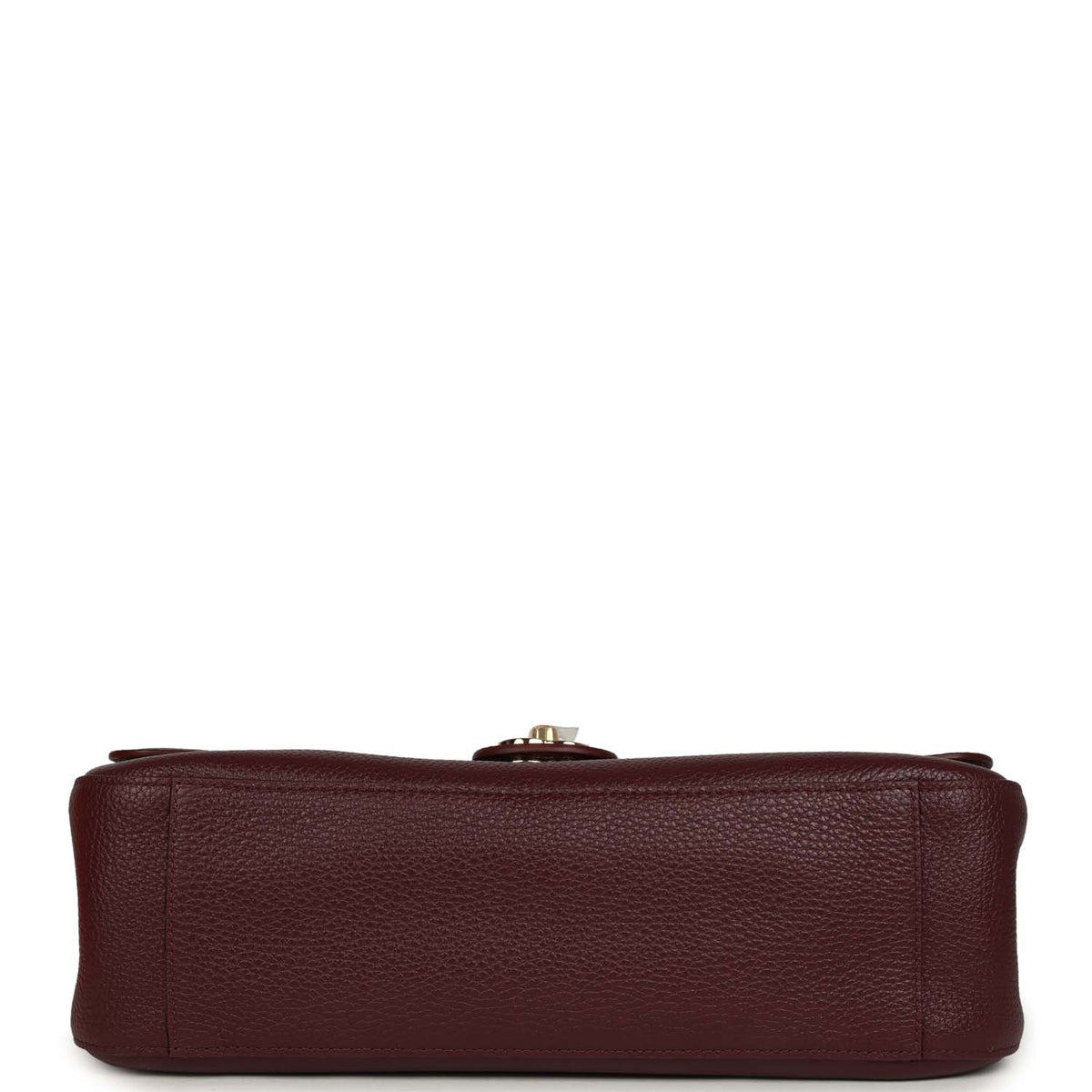 Chanel Maxi "Souplissimo" Small Flap Bag Burgundy Grained Calfskin Gold Hardware