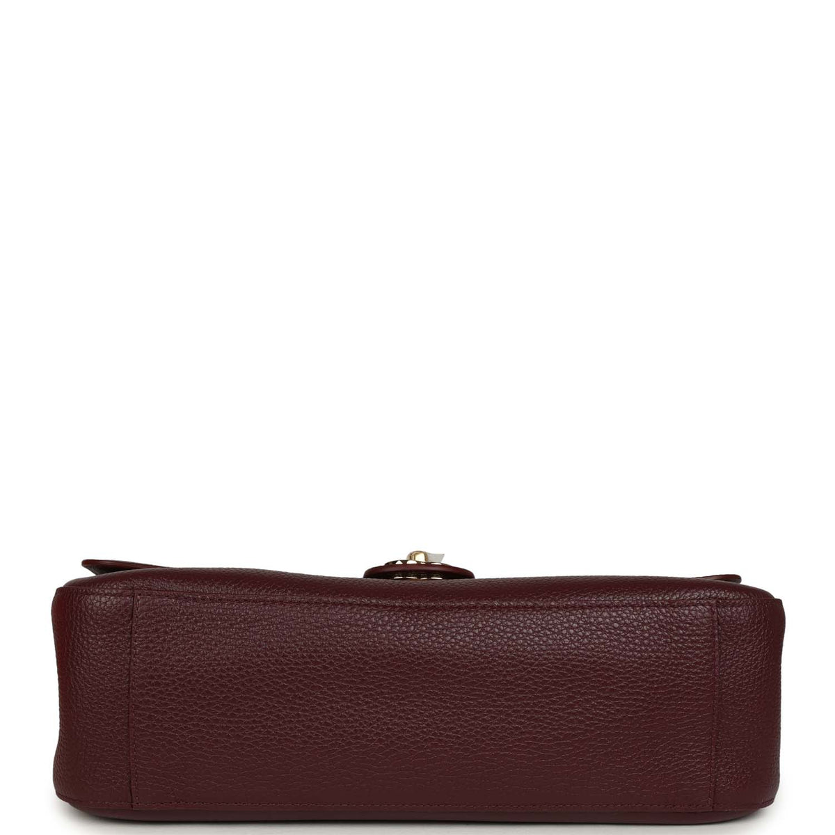 Chanel Maxi "Souplissimo" Small Flap Bag Burgundy Grained Calfskin Gold Hardware