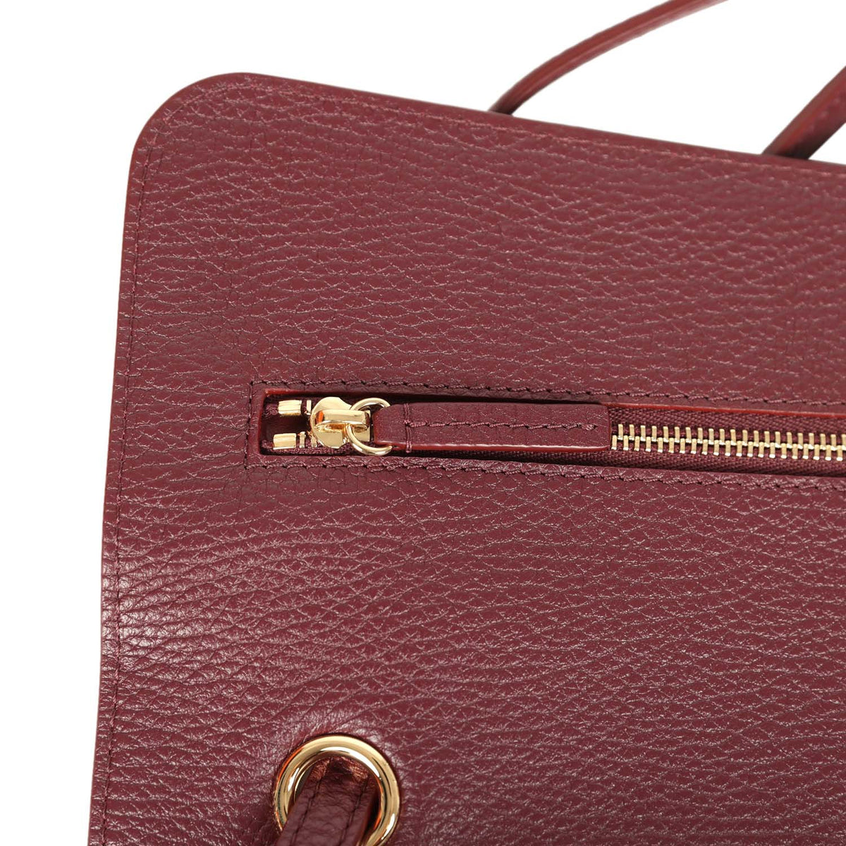 Chanel Maxi "Souplissimo" Small Flap Bag Burgundy Grained Calfskin Gold Hardware