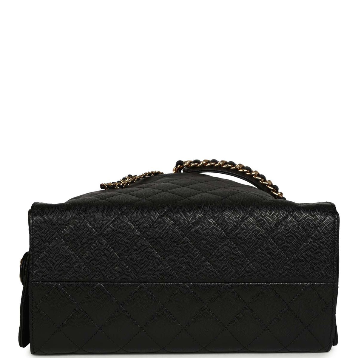 Chanel Medium 25 Hobo Bag Black Caviar Antique Gold Hardware