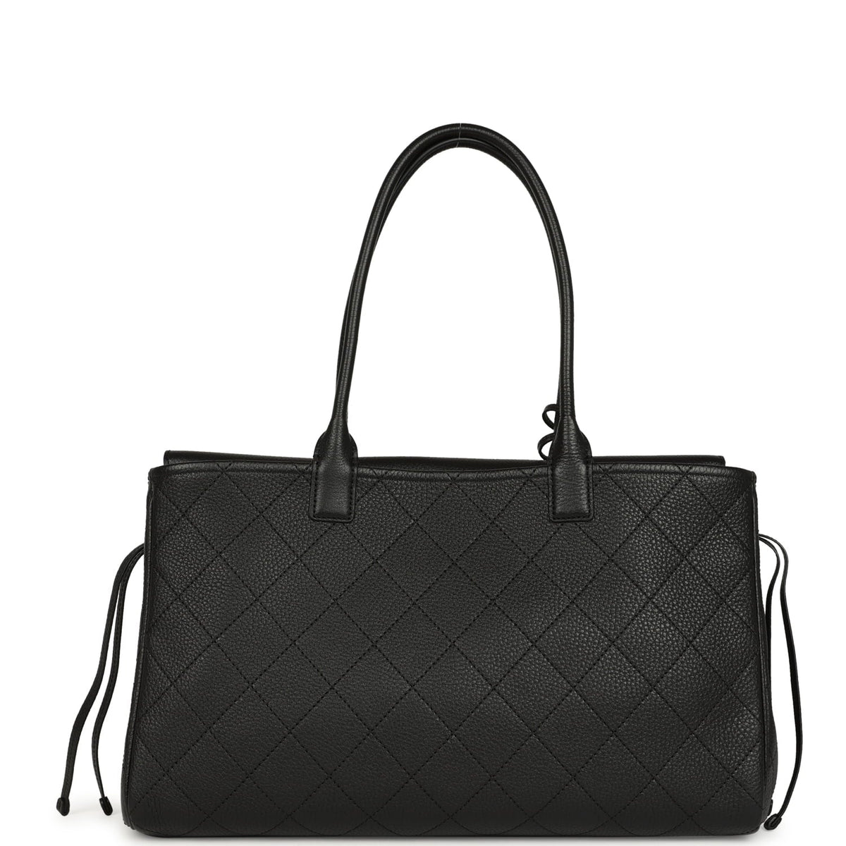 Chanel Large "Urban Essential" East West Shopping Tote Black Caviar Gold Hardware