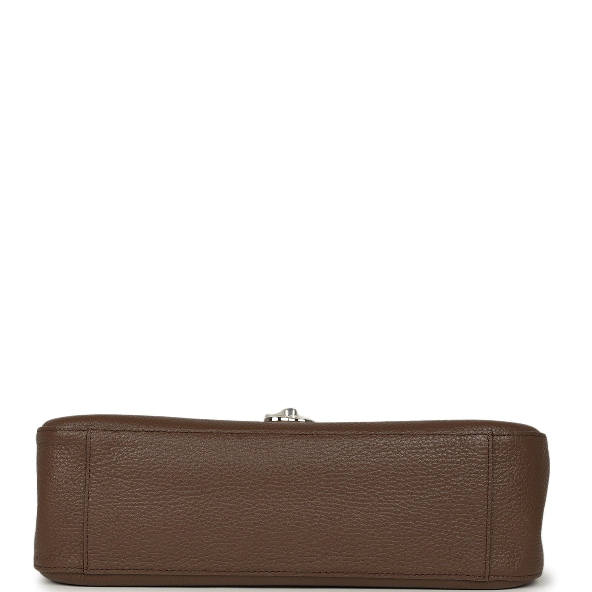 Chanel Maxi "Souplissimo" Small Flap Bag Brown Grained Calfskin Silver Hardware