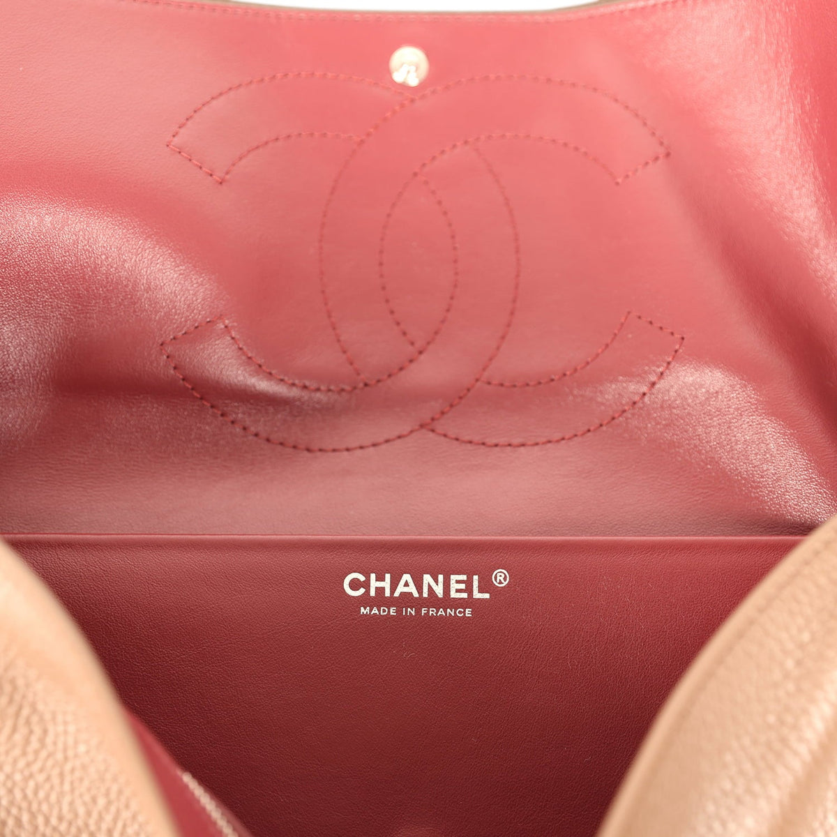 Chanel Maxi "Souplissimo" Small Flap Bag Brown Grained Calfskin Silver Hardware
