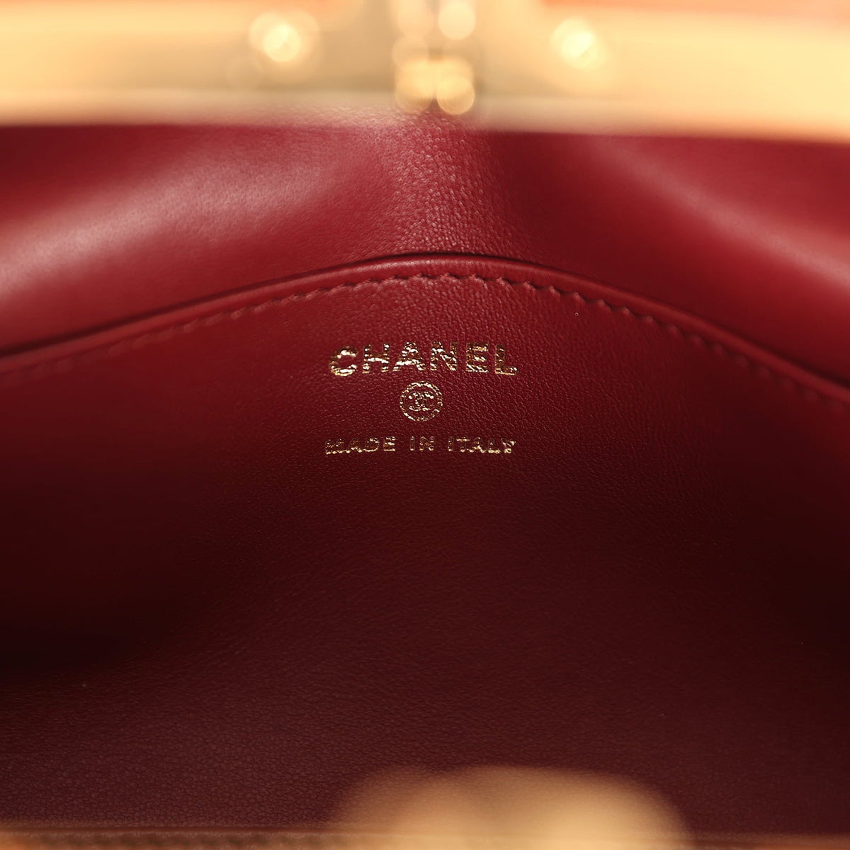 Chanel Small Clutch with Chain Camel Lambskin Gold Hardware