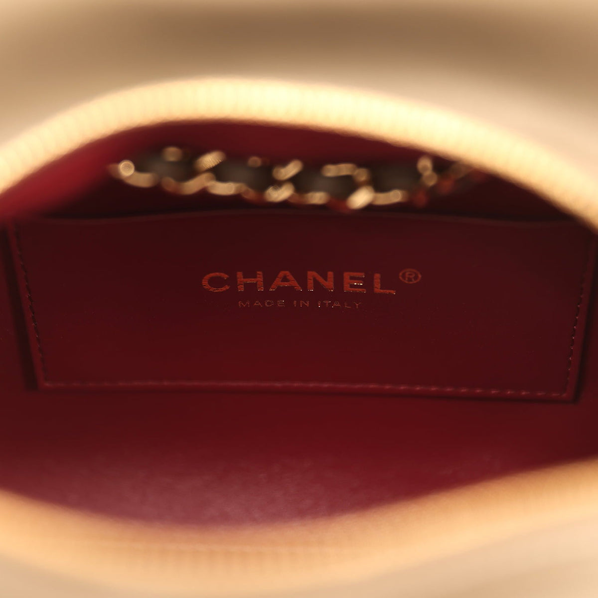Chanel Small Bowling Bag Dark Khaki Lambskin Gold Hardware