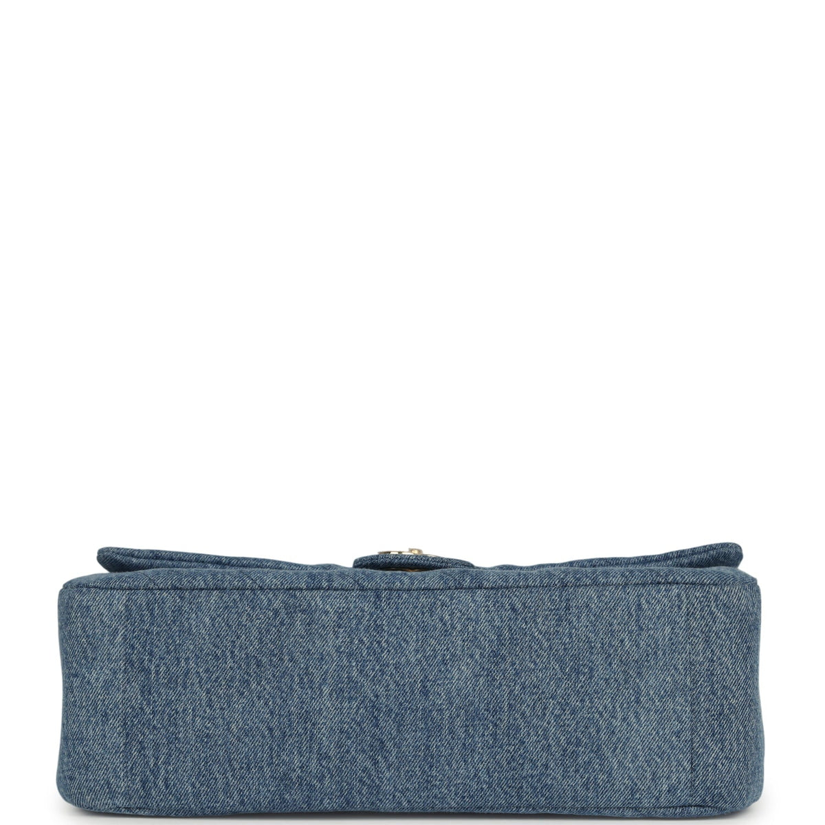 Chanel Maxi "Souplissimo" Small Flap Bag Blue Denim Gold Hardware