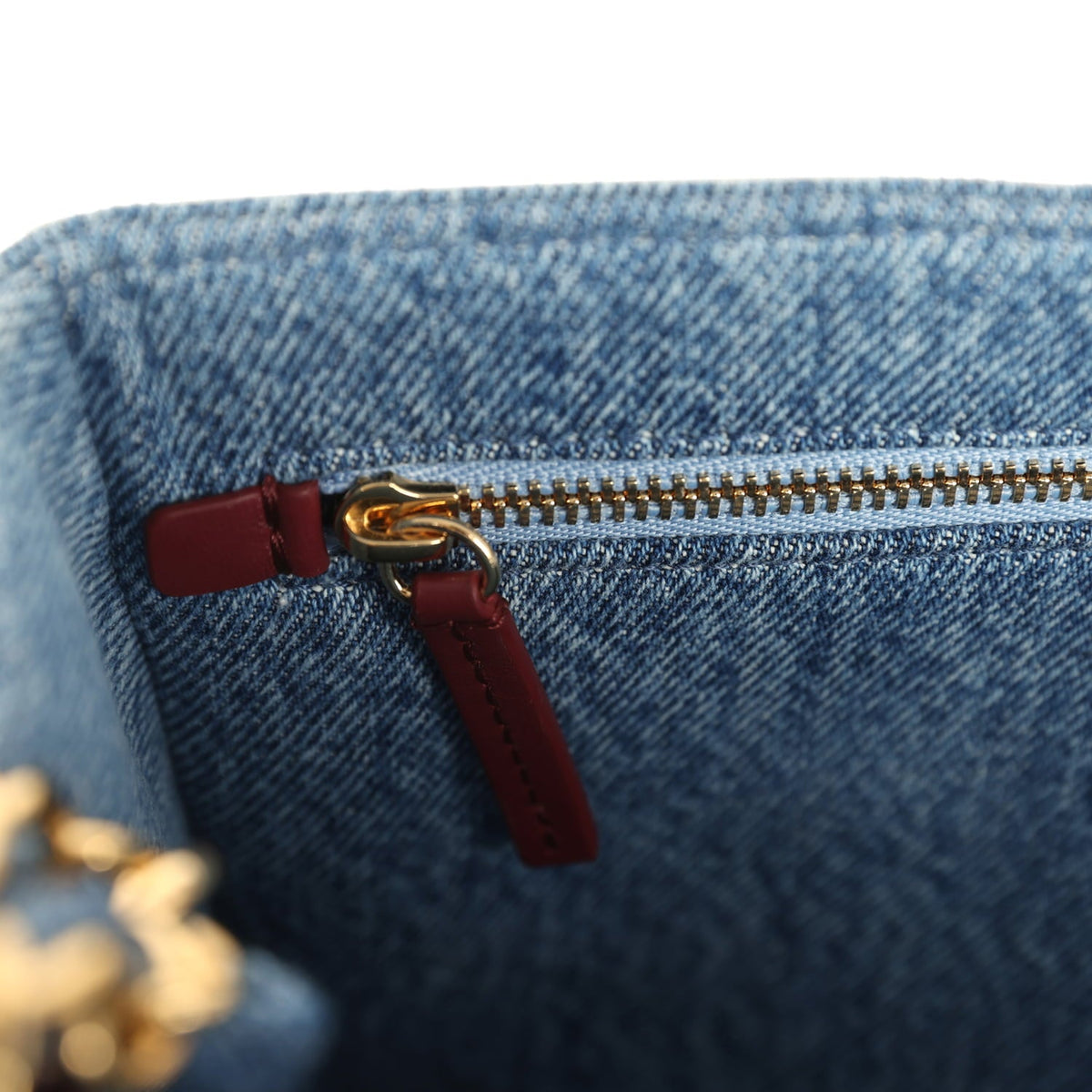Chanel Maxi "Souplissimo" Small Flap Bag Blue Denim Gold Hardware