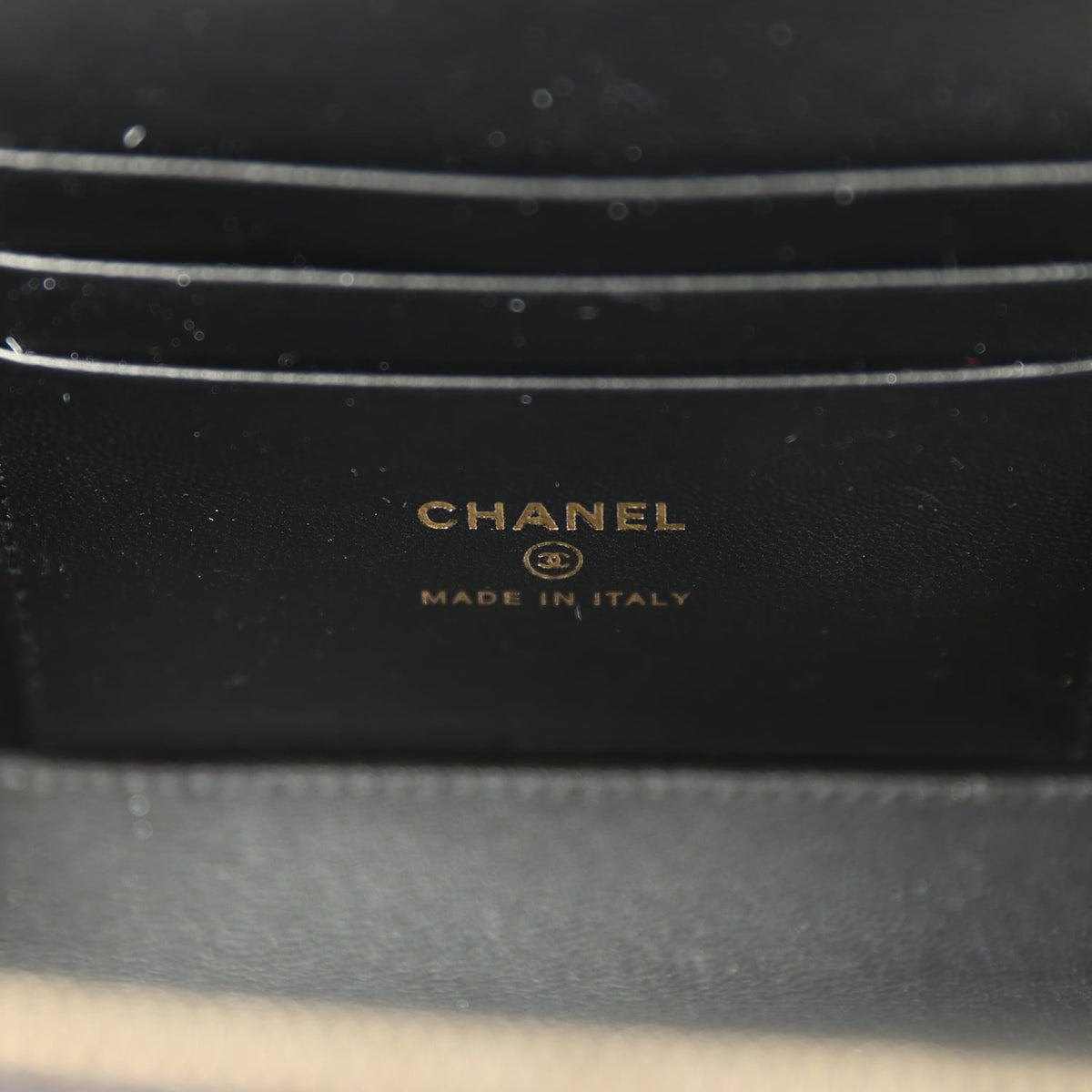 Chanel Small Vanity Case Black Raffia Light Gold Hardware