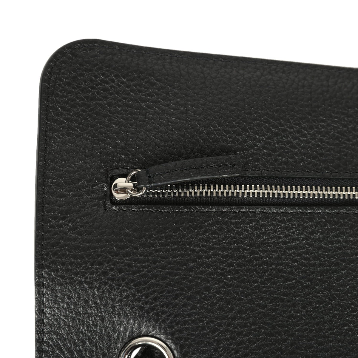 Chanel Maxi "Souplissimo" Small Flap Bag Black Grained Calfskin Silver Hardware