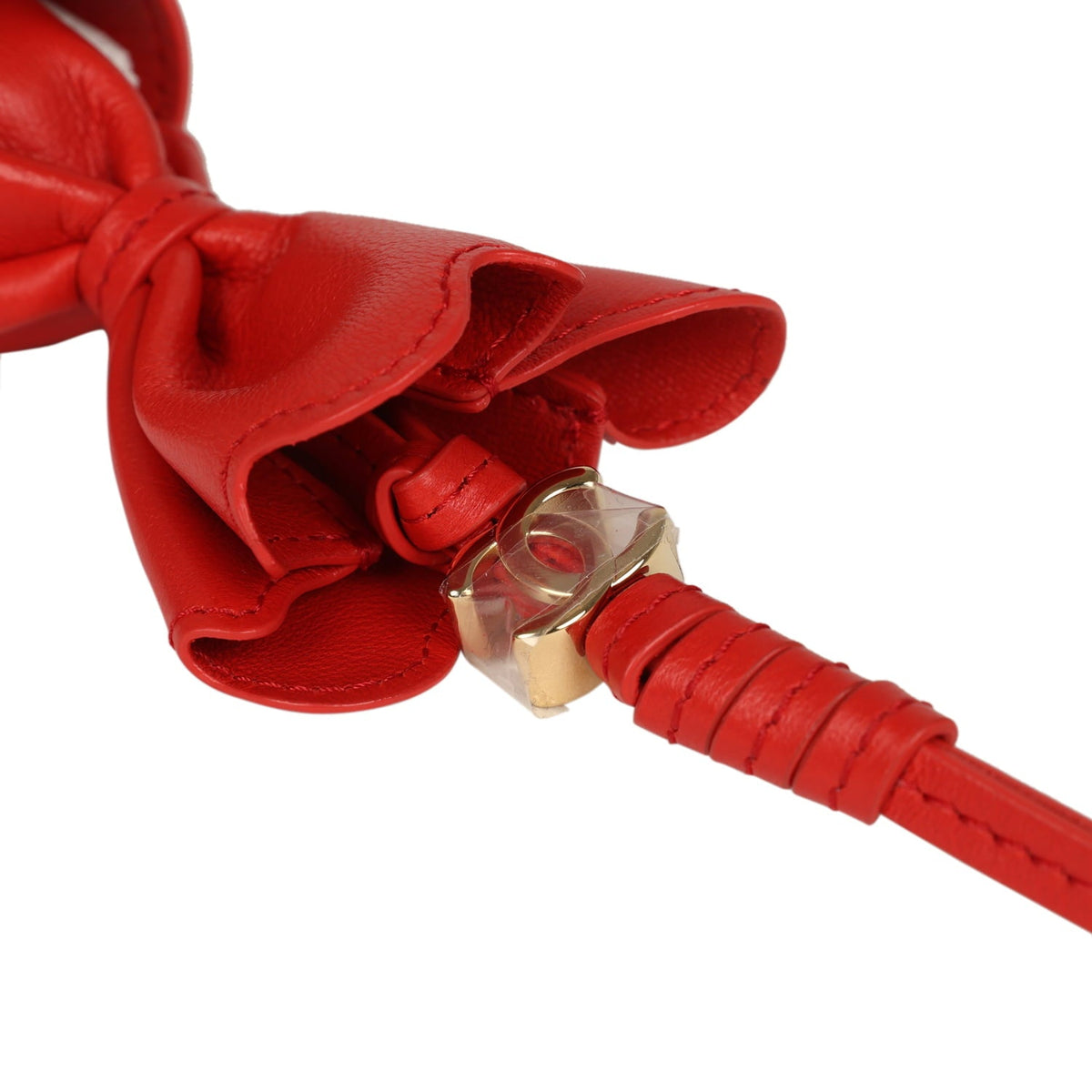 Chanel Mini Candy Bag Charm Red Lambskin Gold Hardware