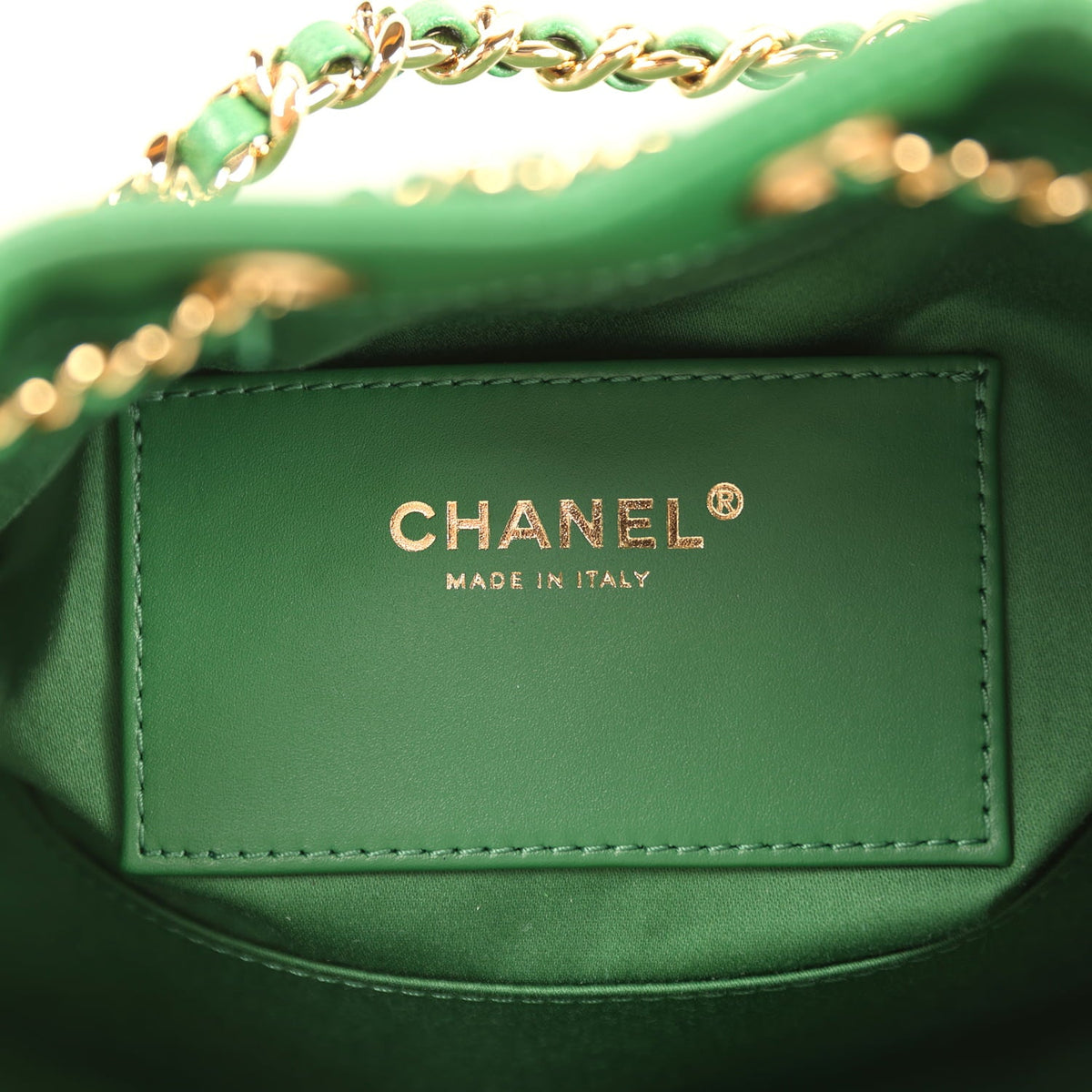 Chanel Mini 25 Hobo Bag Green Caviar Gold Hardware