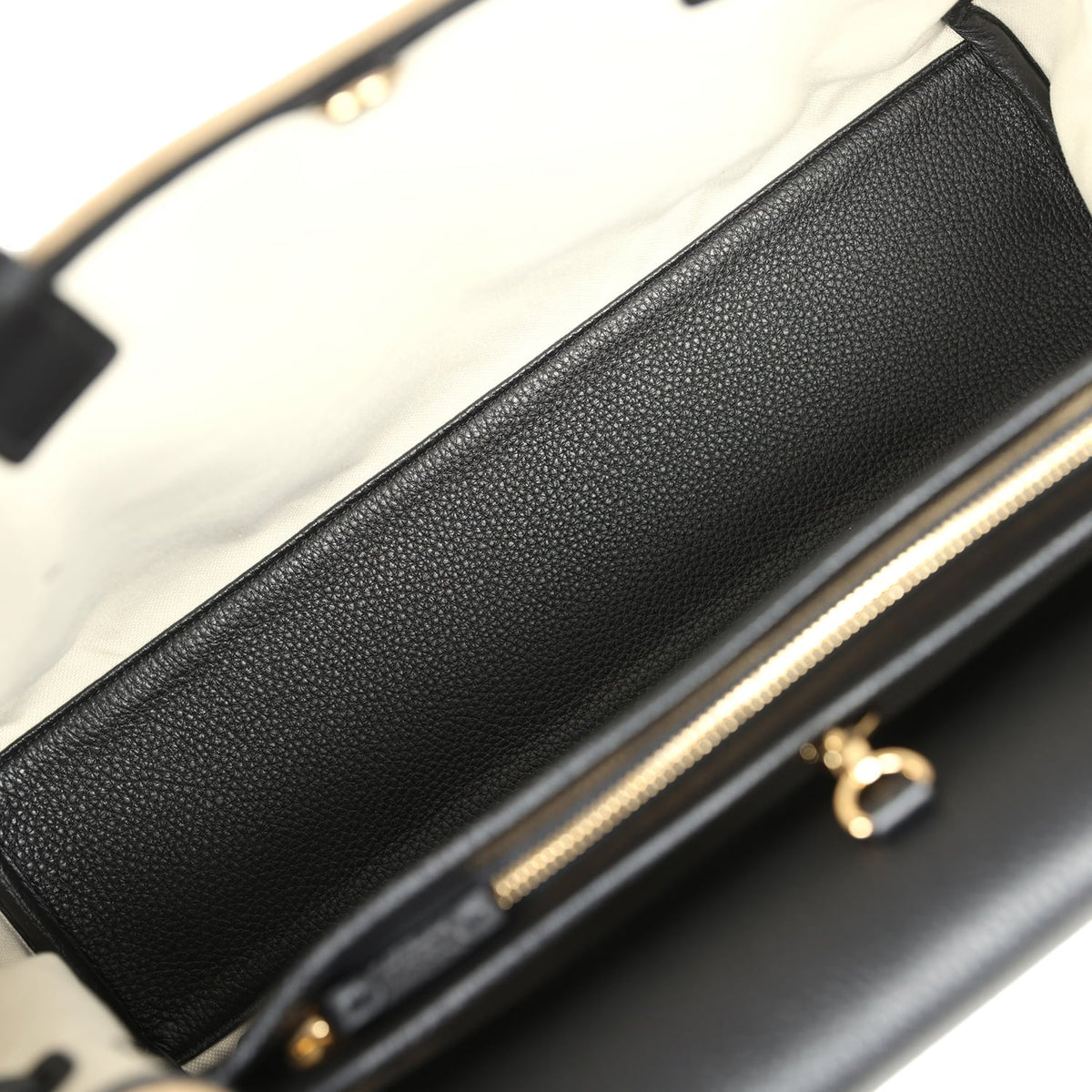 Chanel Large "Urban Essential" East West Shopping Tote Black Grained Calfskin and Beige Suede Gold Hardware