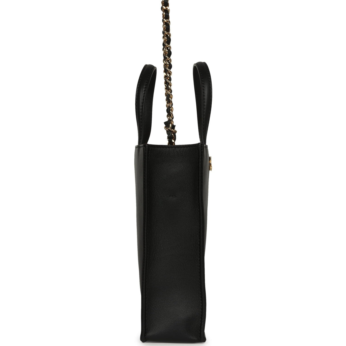 Chanel Mini "Grocery Bag" with Chain Black Calfskin Gold Hardware