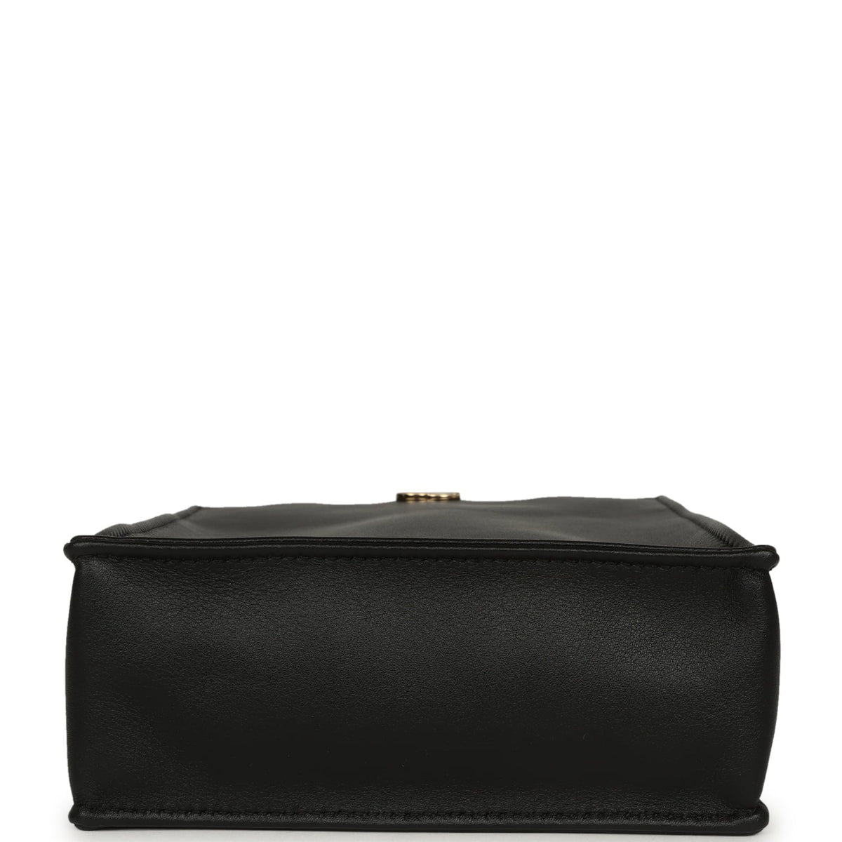 Chanel Mini "Grocery Bag" with Chain Black Calfskin Gold Hardware