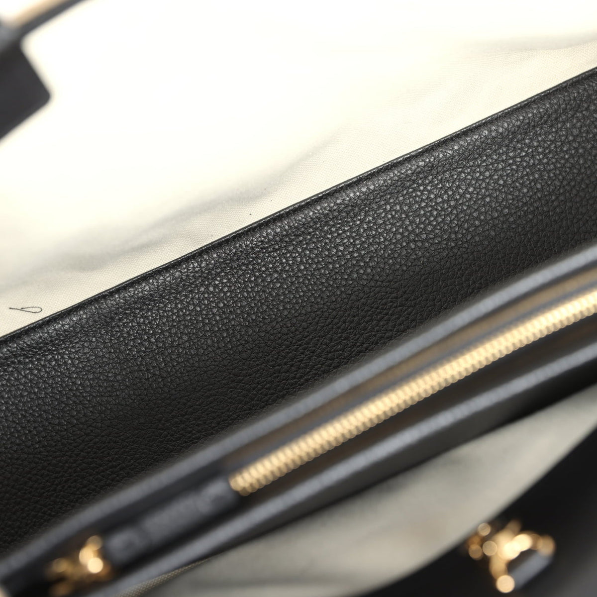 Chanel Large "Urban Essential" East West Shopping Tote Black Grained Calfskin and Beige Suede Gold Hardware