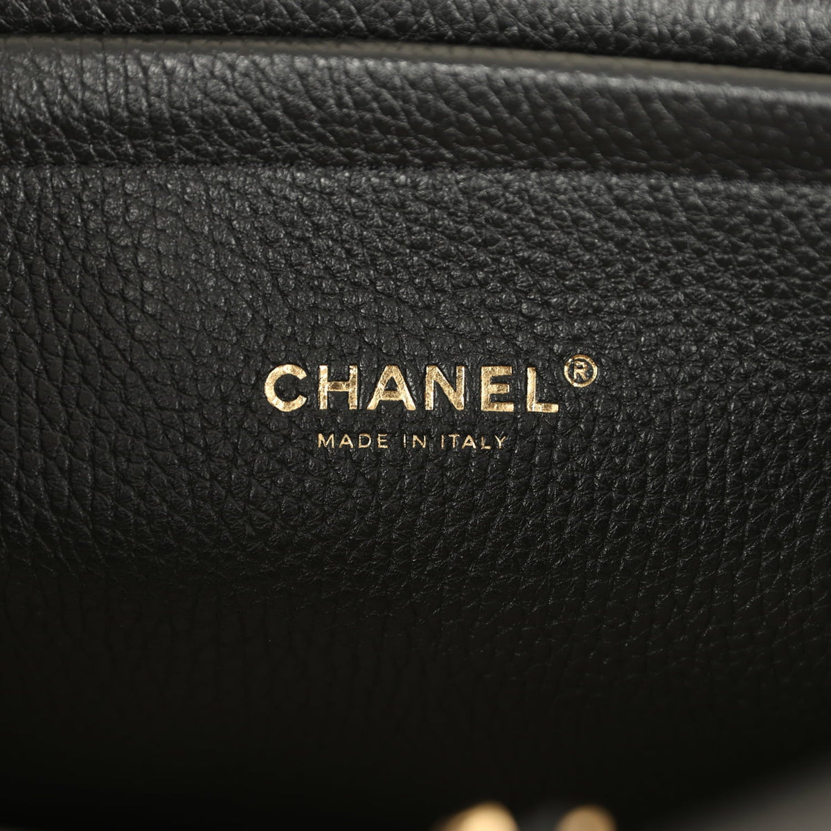 Chanel Large "Urban Essential" East West Shopping Tote Black Grained Calfskin and Beige Suede Gold Hardware